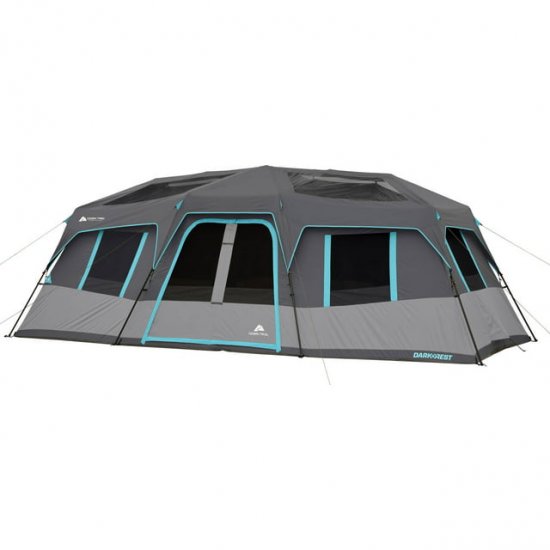 Ozark Trail 20\' x 10\' Dark Rest Instant Cabin Tent, Sleeps 12, 45.72 lbs