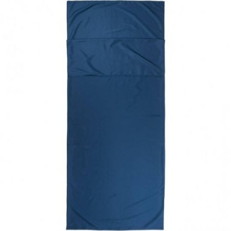 Ozark Trail Breathable Polyester Camping Sleeping Bag Liner Sheet, Dark Blue (78" L x 33.5" W)