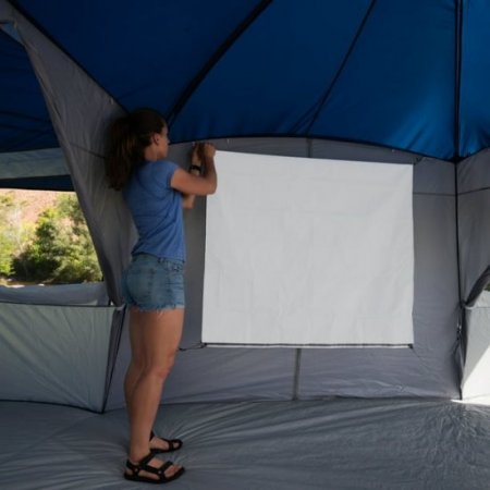 Ozark Trail Outdoor Shade Wall/Projector Screen Canopy Accessory, White 87.2in. x 49in.