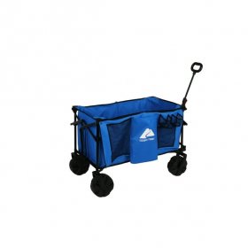 Ozark Trail All-Terrain Big Bucket Cart Wagon, Height 27", Blue