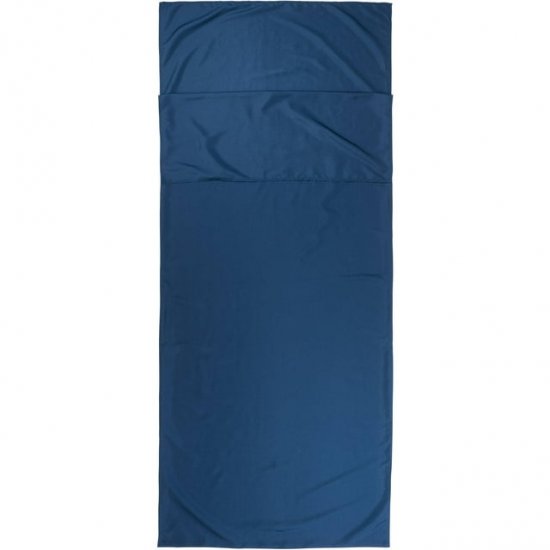 Ozark Trail Breathable Polyester Camping Sleeping Bag Liner Sheet, Dark Blue (78\" L x 33.5\" W)