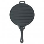Ozark Trail 4-Piece Cast Iron Skillet Set with Handles and Griddle, Pre-Seasoned, 6", 10.5", 11"