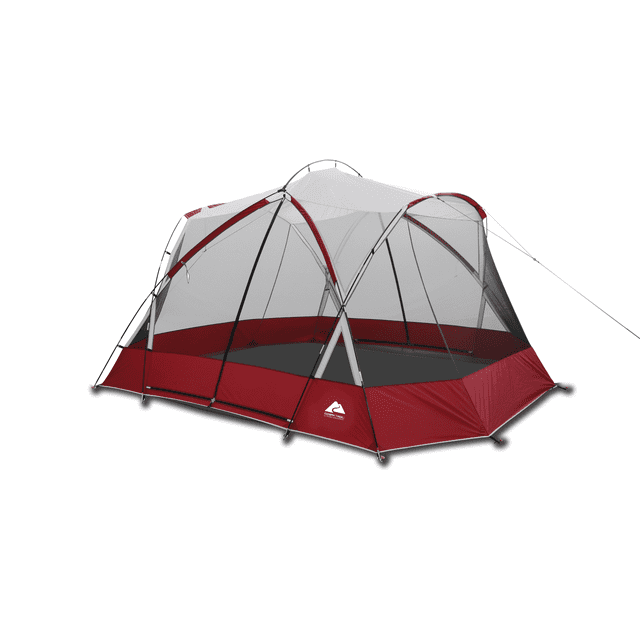 Ozark Trail 13' x 11' x 84" Screen House Tent with Two Large Entrances, Red, 16.7 lbs.